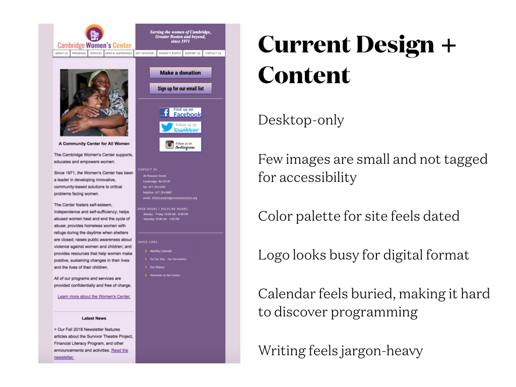 Current Design & Content (from Spring 2019)